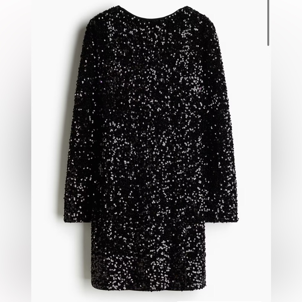H&M - Black Sequin Dress (Maternity)